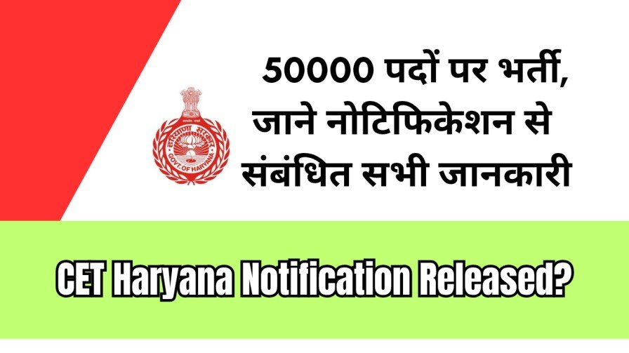CET Haryana Notification 2025