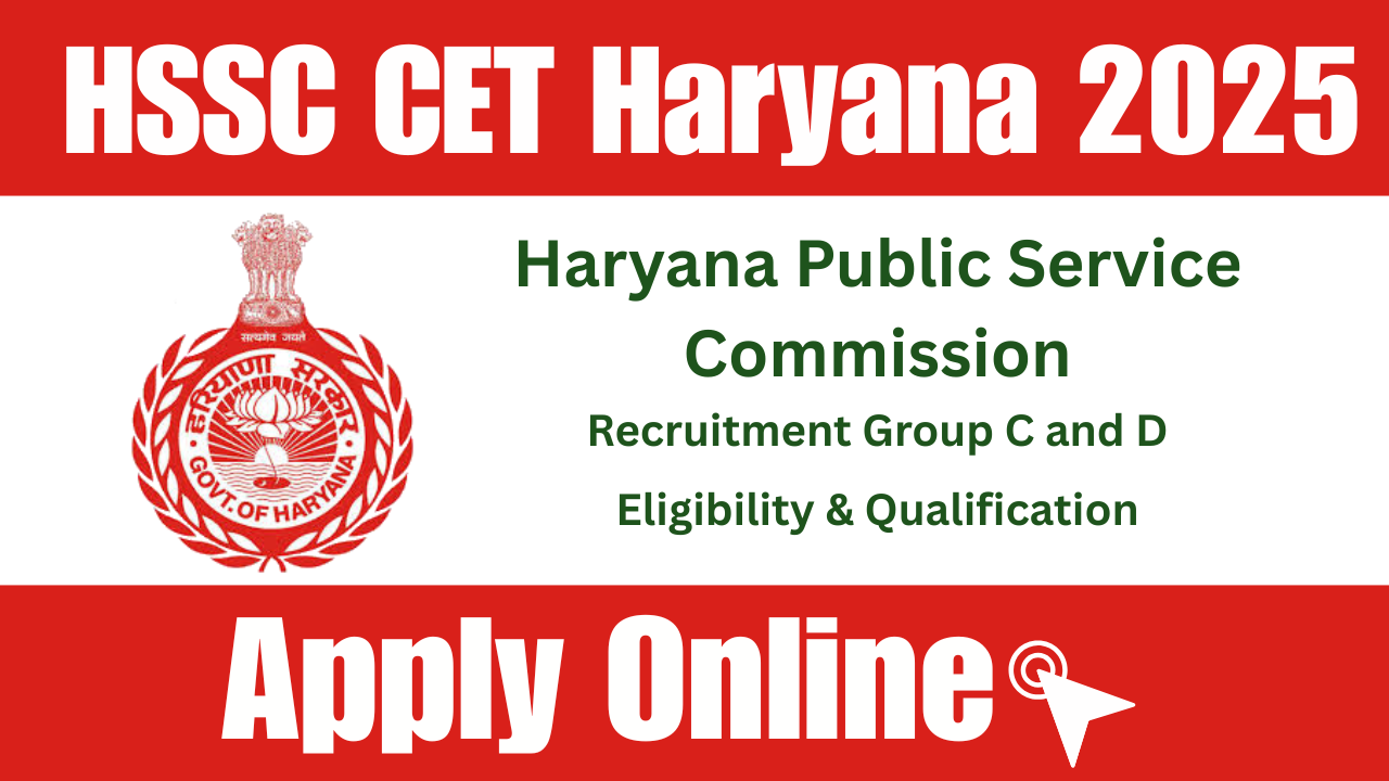 HSSC CET Haryana Eligibility 2025